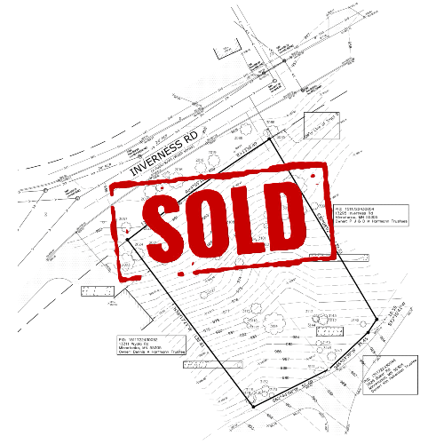 13303 Inverness Rd lot survey sold